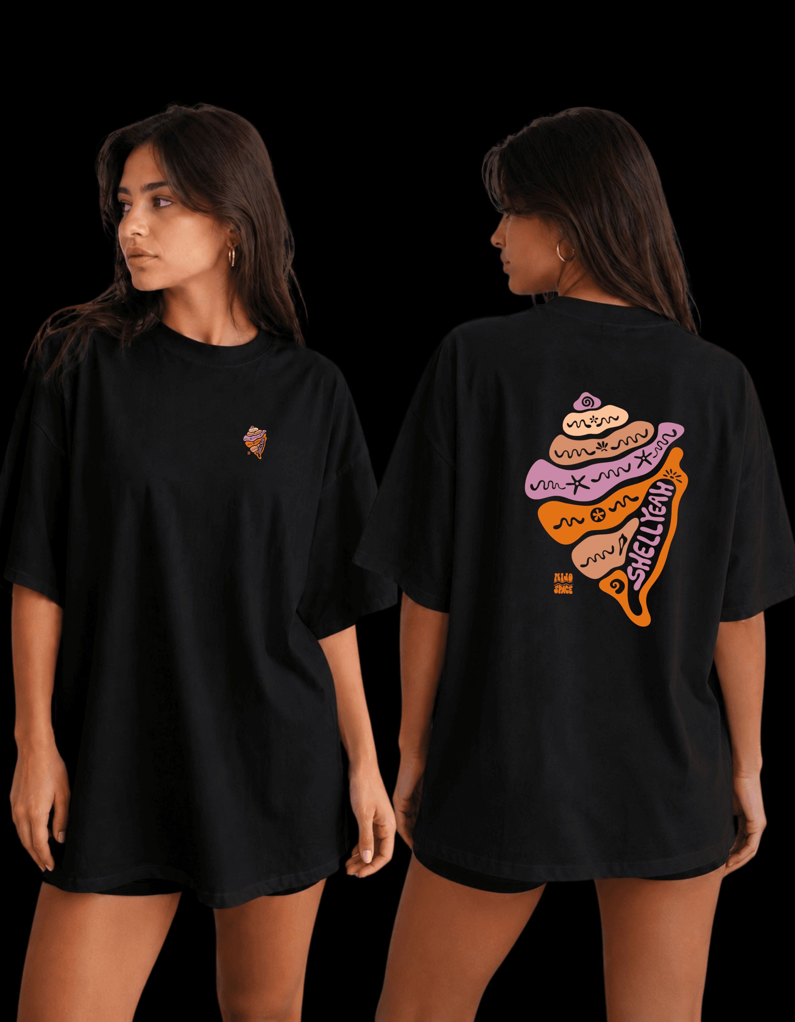Shell Yeah! Oversized Graphic T-Shirt for Women - Image 1